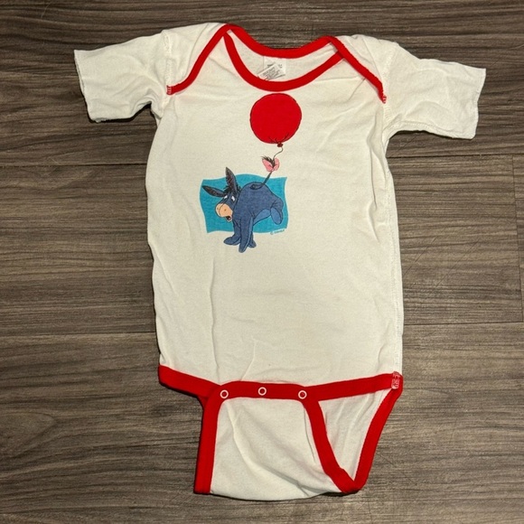 Winnie the Pooh Eeyore Baby Onesie 18-24M | Made in USA Disney Graphic Bodysuit - Picture 1 of 5